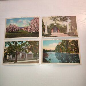 Lot 4 Pcs Virginia Postcards Antique Vintage Collectible Art History